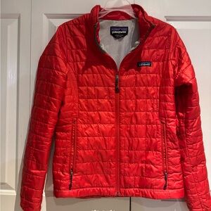 Patagonia Women's Vibrant Red Puffer Jacket